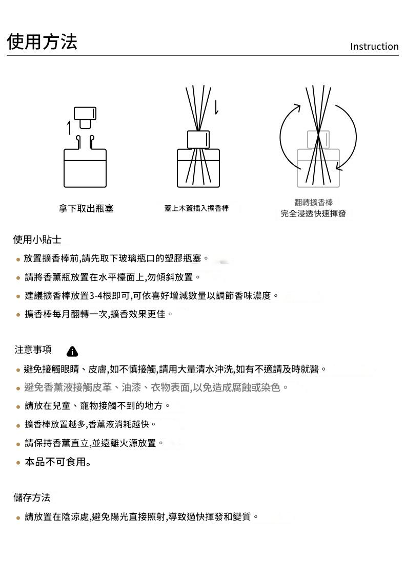 Instructions for using a diffuser with diagrams and text in Chinese
