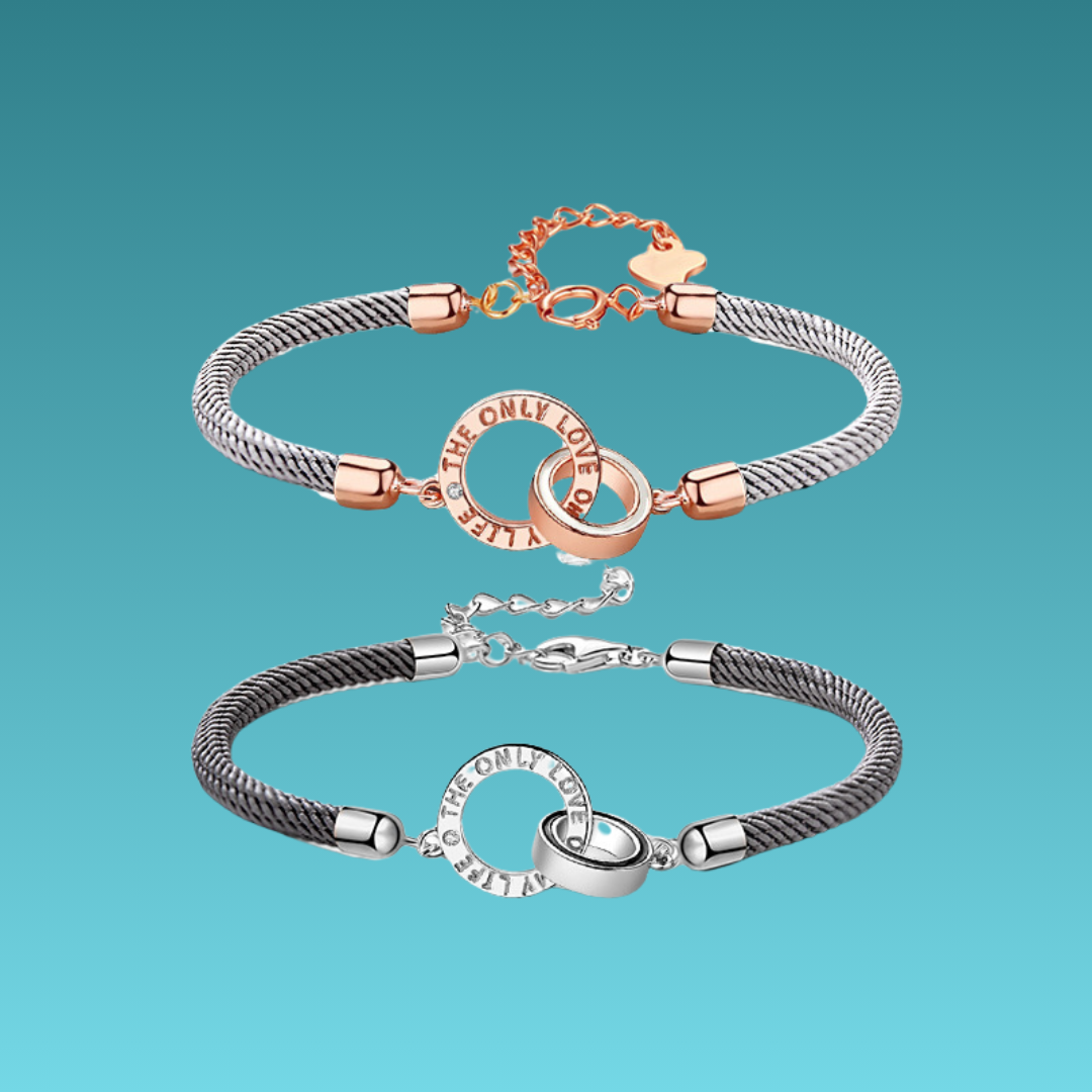 Mobius ring bracelets 1 pair 莫比烏斯環 S925純銀編織情侶手鏈 1對