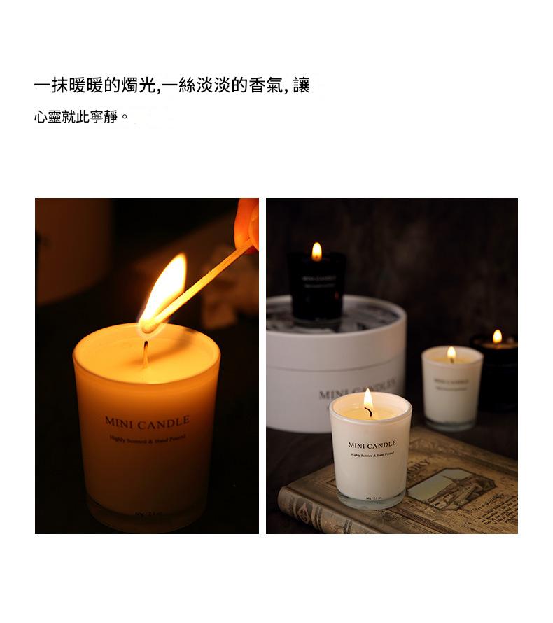 Candle being lit with a match, surrounded by other candles on a dark background.