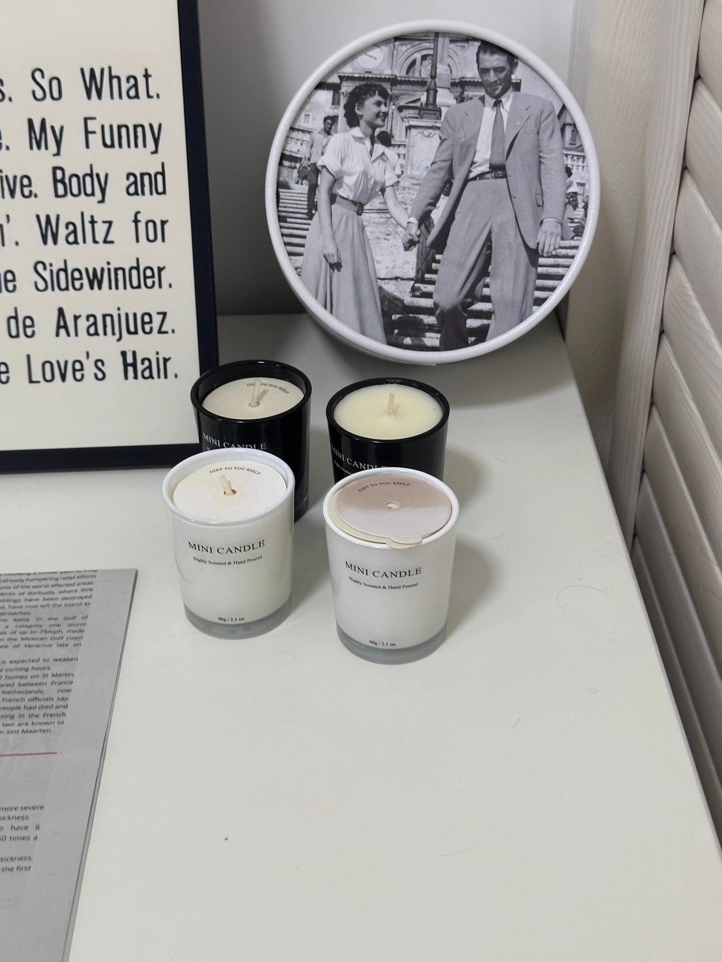 Four-Piece Scented Candle Gift Box (Soy Wax, Smokeless)