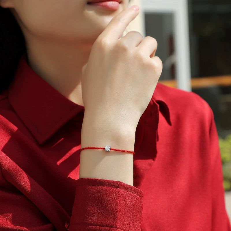 Aquafilo 可調節鑽石925銀守護繩手繩 Adjustable diamond 925 Silver Guardian Rope Bracelet-1028