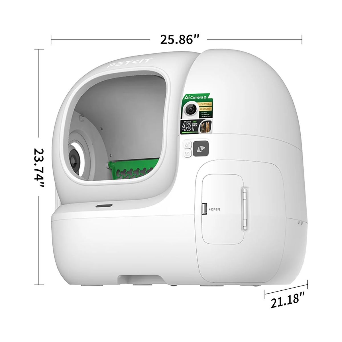 PETKIT - PUROBOT MAX PRO 2 AI Smart Automatic Cat Toilet | Cat