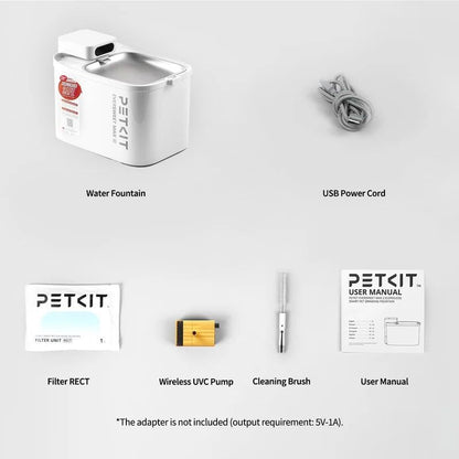 PETKIT - EverSweet Max 2 UVC 殺菌無線智能飲水機 (耐高溫版) ｜可藍牙連接手機APP｜寵物飲水機｜真無線水機｜寵物水機 香港行貨 一年保養 （不可送澳門）