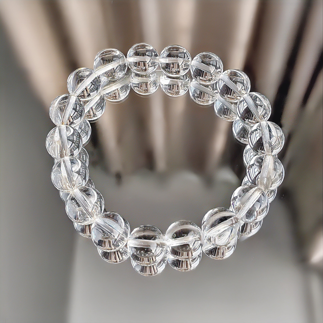 水晶之王 天然白水晶手鏈 純淨體 無冰裂 Natural Clear Quartz Bracelet