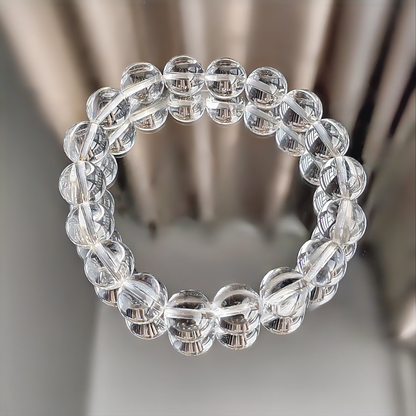 水晶之王 天然白水晶手鏈 純淨體 無冰裂 Natural Clear Quartz Bracelet