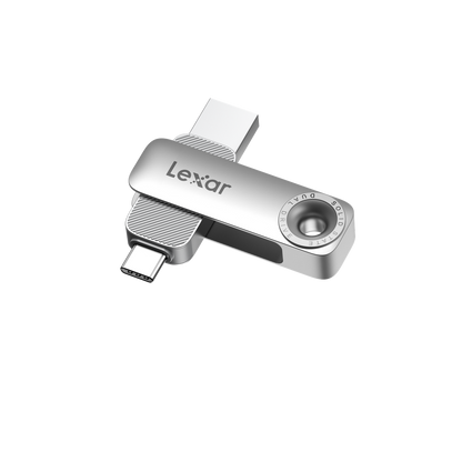 Lexar® JumpDrive® Solid State Dual Drive D50E USB 3.2 Gen 1 Type-C (5-year limited warranty, 400MB/s max read, 400MB/s max write)