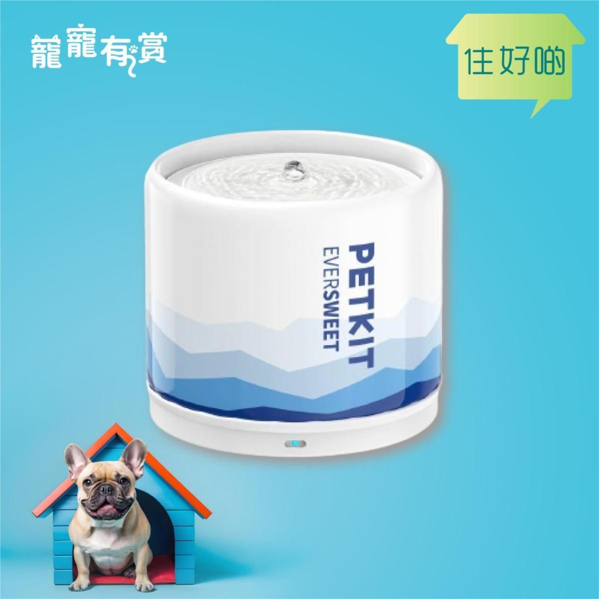 PETKIT - Eversweet 5 陶瓷智能飲水機 藍 Ceramic Smart Water Dispenser Blue-Aquafilo