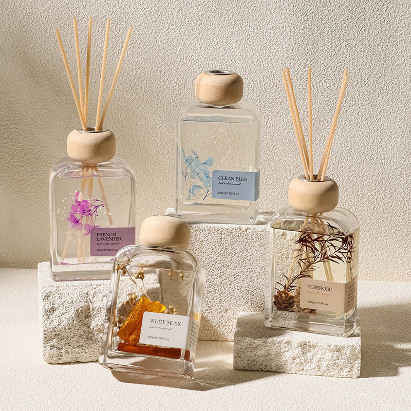 2026 New Preserved Flower Rattan Reed Diffuser | Cool Summer Home Fragrance Decor 26 年新款永生花藤枝香薰｜夏日清新香氛 居家療癒擺飾-Aquafilo