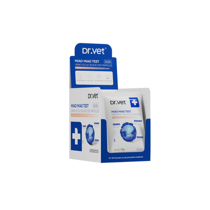 Dr. Vet – Miaomiao Test Cat Urine Occult Blood 3-Second Test Granules, 10g Dr. Vet - 秒秒測 貓咪隱血尿液3秒檢測顆粒 10g-Aquafilo