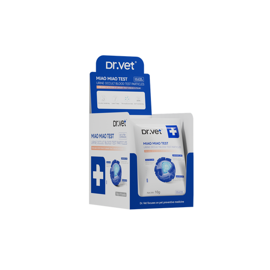 Dr. Vet – Miaomiao Test Cat Urine Occult Blood 3-Second Test Granules, 10g Dr. Vet - 秒秒測 貓咪隱血尿液3秒檢測顆粒 10g-Aquafilo