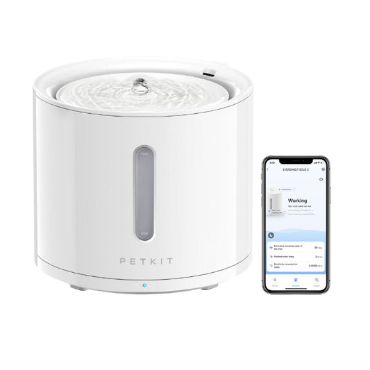 PETKIT - Eversweet SOLO 2 無線水泵智能寵物飲水機｜寵物飲水機｜寵物水機｜寵物淨水器｜過濾水機｜貓水機｜狗水機-Aquafilo