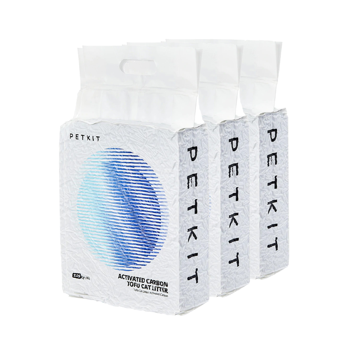 PETKIT Activated Carbon Deodorizing Tofu Cat Litter Full Box 18L (6L × 3) PETKIT - 活性碳除臭豆腐砂原箱18L(6L x3) 香港原裝行貨-Aquafilo