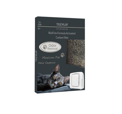 TREVLUF‑PäK Exclusive BlokTrev Activated Carbon Filter, 1‑Pack TREVLUF - PäK專⽤BlokTrev活性碳濾網 1⽚裝