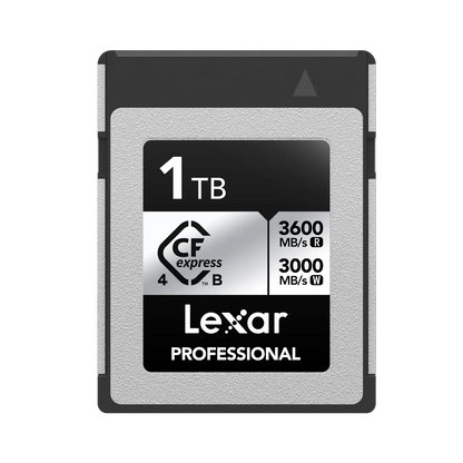 Lexar Professional "SILVER" CFexpress™ 4.0 Type B Card 1TB (up to 3600MB/s read, 3000MB/s write *2600MB/s sustained write*)-Aquafilo