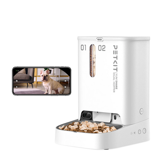 Yumshare Gemini智能餵食器(鏡頭版 / 實時影像) pkd4sh-Aquafilo