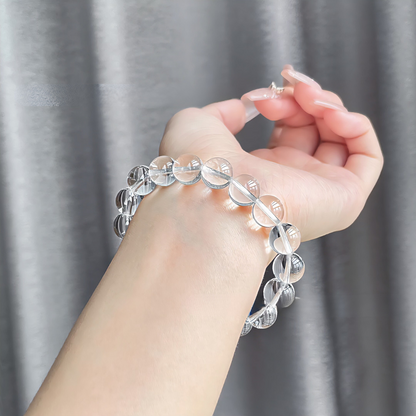 水晶之王 天然白水晶手鏈 純淨體 無冰裂 Natural Clear Quartz Bracelet