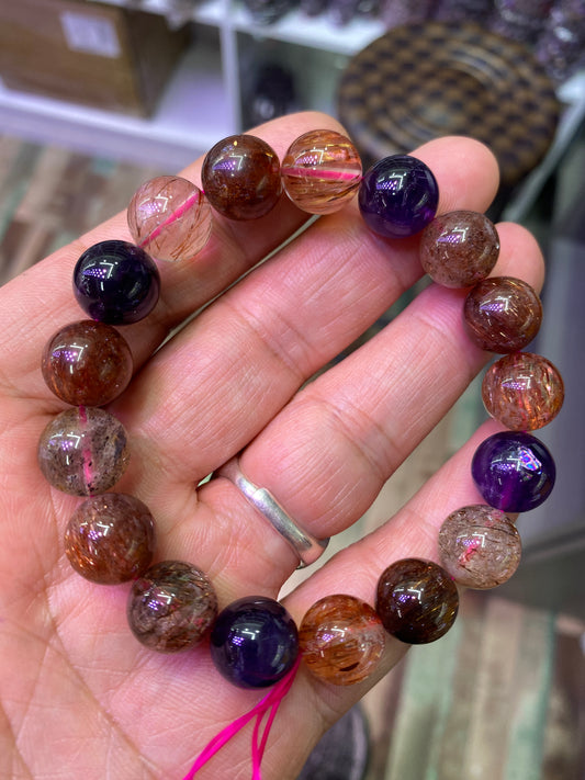 天然超七水晶手鏈 Natural Super Seven Crystal Bracelet