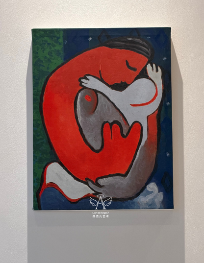 L'Art d' Anges7 斯洛伐克藝術家 《母親》客廳臥室背景墻掛畫 裝飾油畫 32X42cm
