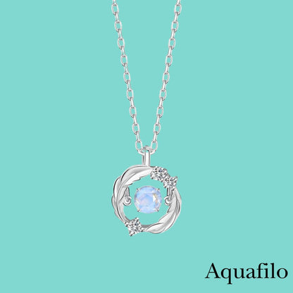【Aquafilo】羽心·流光 懸浮跳動寶石鎖骨鏈