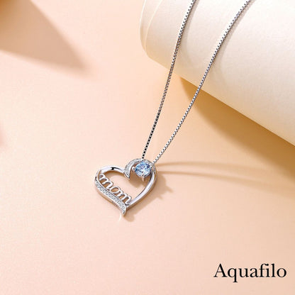 【Aquafilo】沁心·双境 雙色母愛純銀項鍊