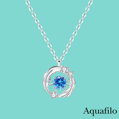【Aquafilo】羽心·流光 懸浮跳動寶石鎖骨鏈