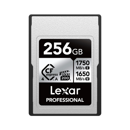 Lexar Professional SILVER CFexpres 4.0 Type A Card Up to 2TB (1750MB/s max read, 1650MB/s max write, sustained write speed 1300MB/s)-Aquafilo