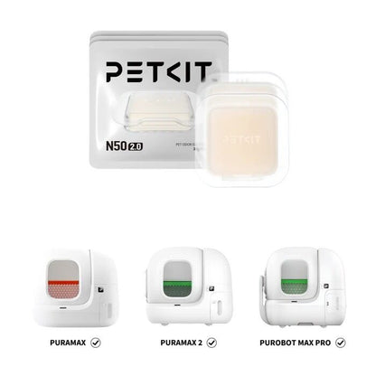 PETKIT - Pura Max智能貓廁所專用 N50 2.0除臭方塊 PETKIT Pet Odor Eliminator N50 2.0 (For Pura Max)-Aquafilo