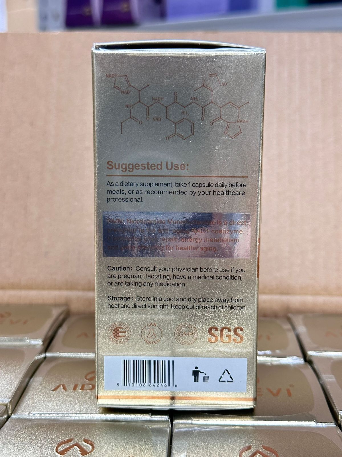 NMN 18000+ - NMN Nicotinamide Mononucleotide Supplement with Resveratrol 美國製造 AIDEVI NMN 18000 Plus + PQQ 逆齡補充劑-升級版 (60pcs)【香港行貨】