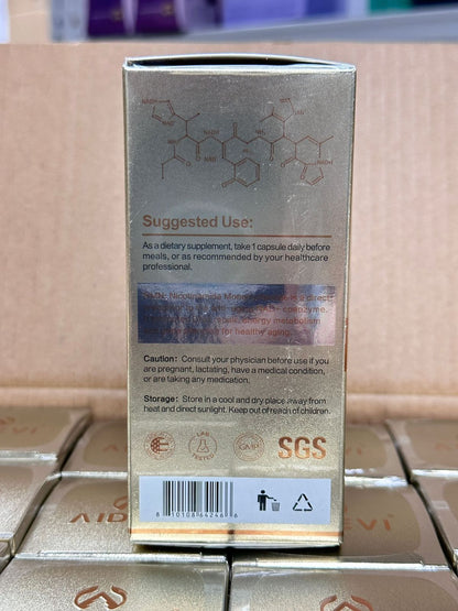 NMN 18000+ - NMN Nicotinamide Mononucleotide Supplement with Resveratrol 美國製造 AIDEVI NMN 18000 Plus + PQQ 逆齡補充劑-升級版 (60pcs)【香港行貨】