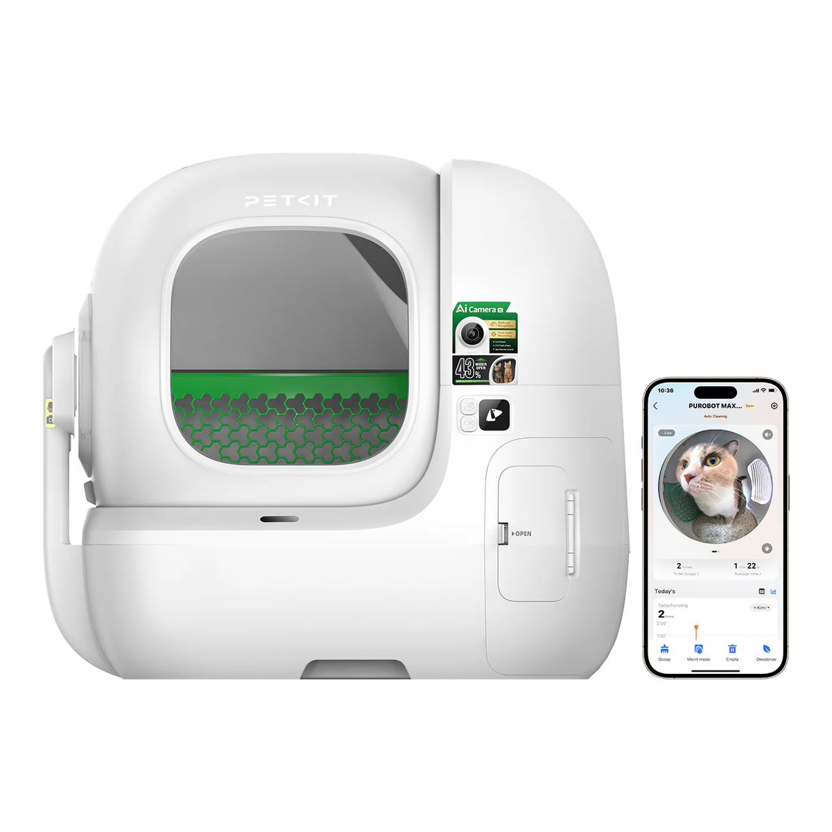 Petkit 貓咪智能家居套裝 PUROBOT MAX PRO 2 AI 智能貓廁所 Yumshare SOLO 智能餵食機 (鏡頭版) Eversweet Max 無線智能飲水機 Petkit Cat Smart Home Set
PUROBOT MAX PRO 2 AI Smart Cat Litter Box
Yumshare SOLO Smart Feeder (Camera Version)
Eversweet Max Wireless Smart Water Fountain