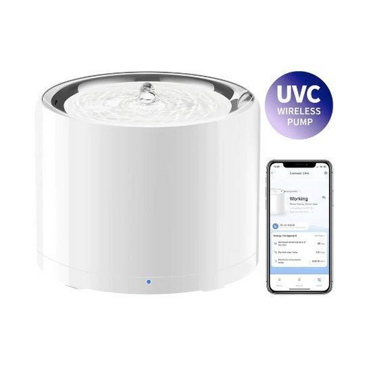 PETKIT 小佩 - Eversweet 3 Pro UVC殺菌無線水泵智能飲水機 (帶電源線)-Aquafilo