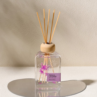 2026 New Preserved Flower Rattan Reed Diffuser | Cool Summer Home Fragrance Decor 26 年新款永生花藤枝香薰｜夏日清新香氛 居家療癒擺飾-Aquafilo