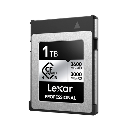 Lexar Professional "SILVER" CFexpress™ 4.0 Type B Card 1TB (up to 3600MB/s read, 3000MB/s write *2600MB/s sustained write*)-Aquafilo