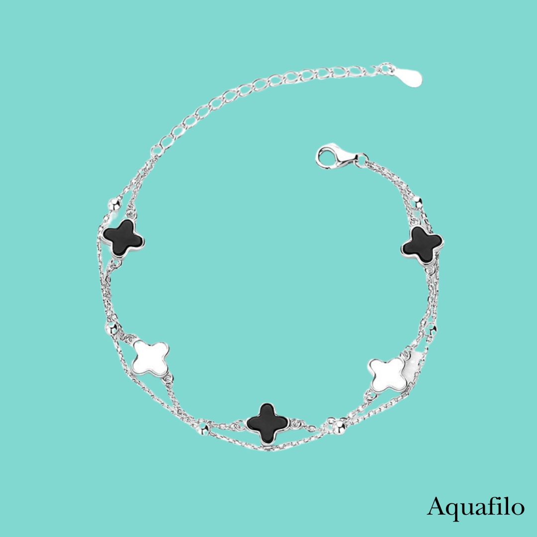 【Aquafilo】Clover of Eternal Essence Sterling Silver Bracelet