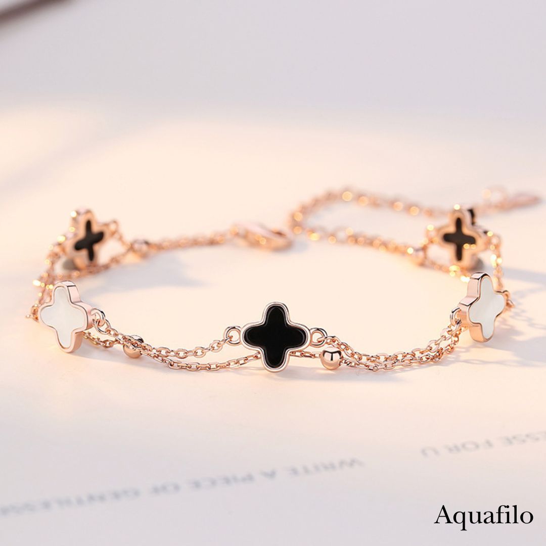 【Aquafilo】Clover of Eternal Essence Sterling Silver Bracelet