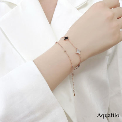 【Aquafilo】Clover of Eternal Essence Sterling Silver Bracelet