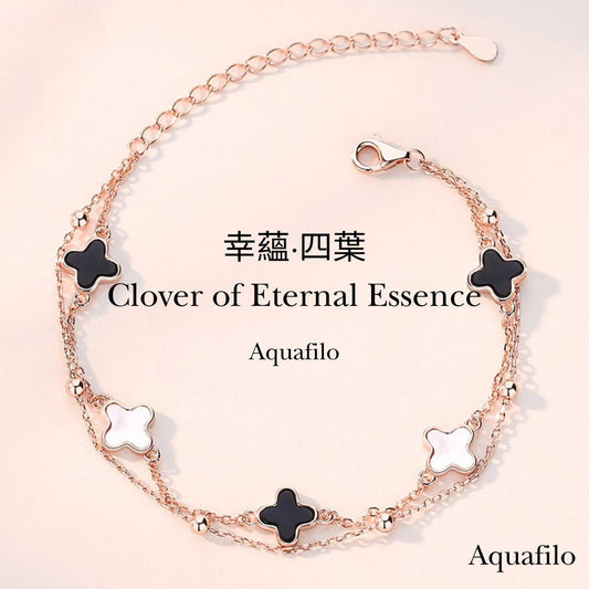 【Aquafilo】Clover of Eternal Essence Sterling Silver Bracelet