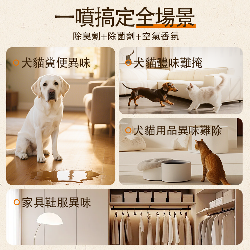 Pet Odor Remover (Angry Orange) 500ml O'dless 寵物免洗消臭劑 (柑橘) 