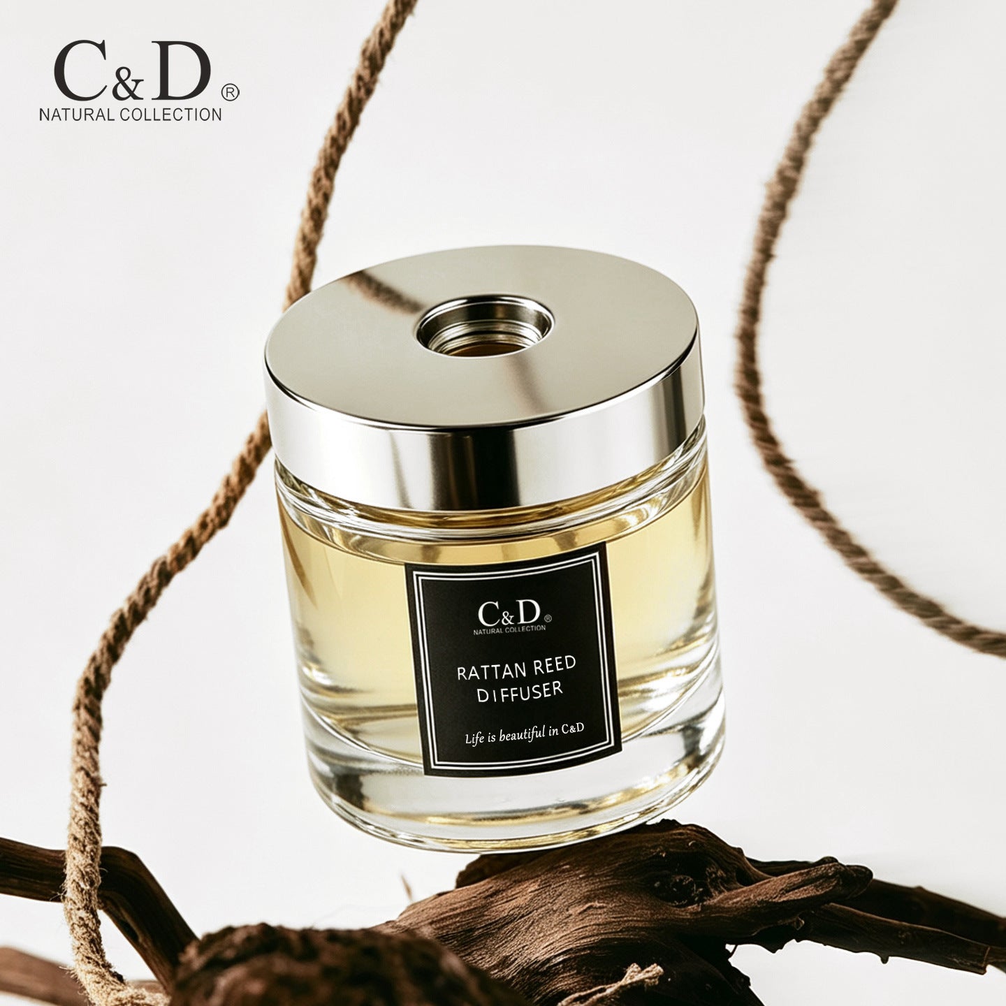 Luxury Hotel Scent Reed Diffuser | Long Lasting Indoor Fragrance 五星酒店香氛 200ml大容量無火香薰 藤條擴香 家用持久留香擺件 臥室衛浴高級香氛-Aquafilo