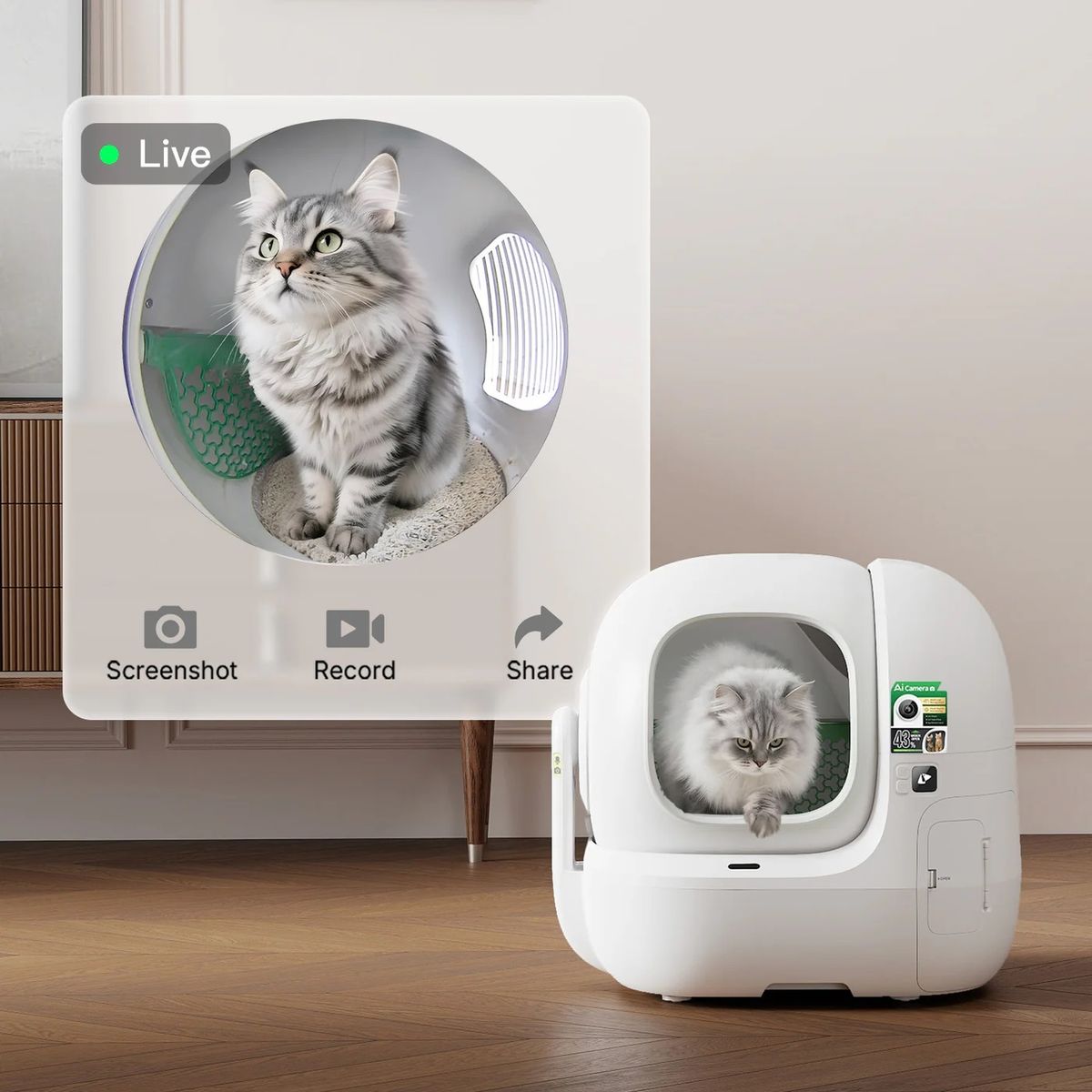 PETKIT - PUROBOT MAX PRO 2 AI Smart Automatic Cat Toilet | Cat