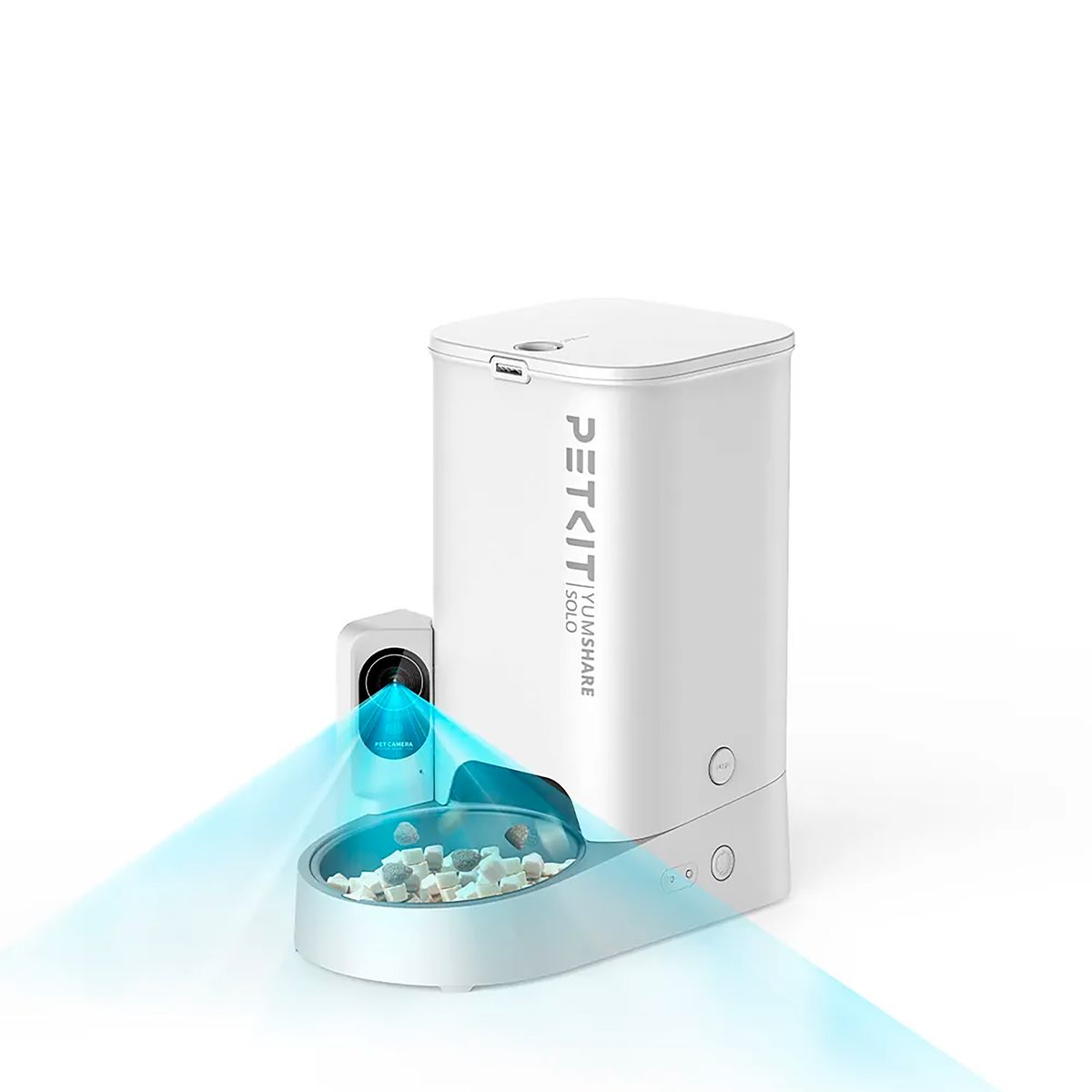 PETKIT - Yumshare SOLO 智能鏡頭餵食器 P571｜寵物餵食器｜餵食機｜IP鏡頭｜寵物監控鏡頭｜貓狗可用