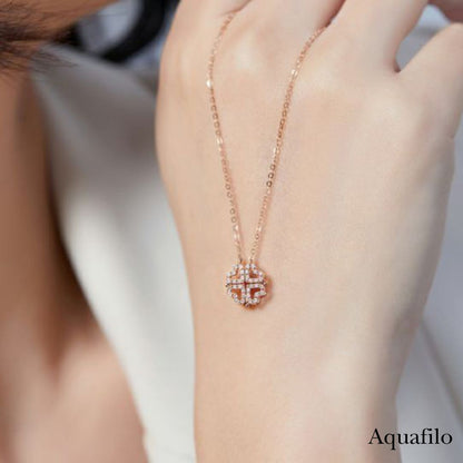 aquafilo 四葉靈契·疊變秘語」項鏈 Clover Alchemy · Transformative Whisper Necklace