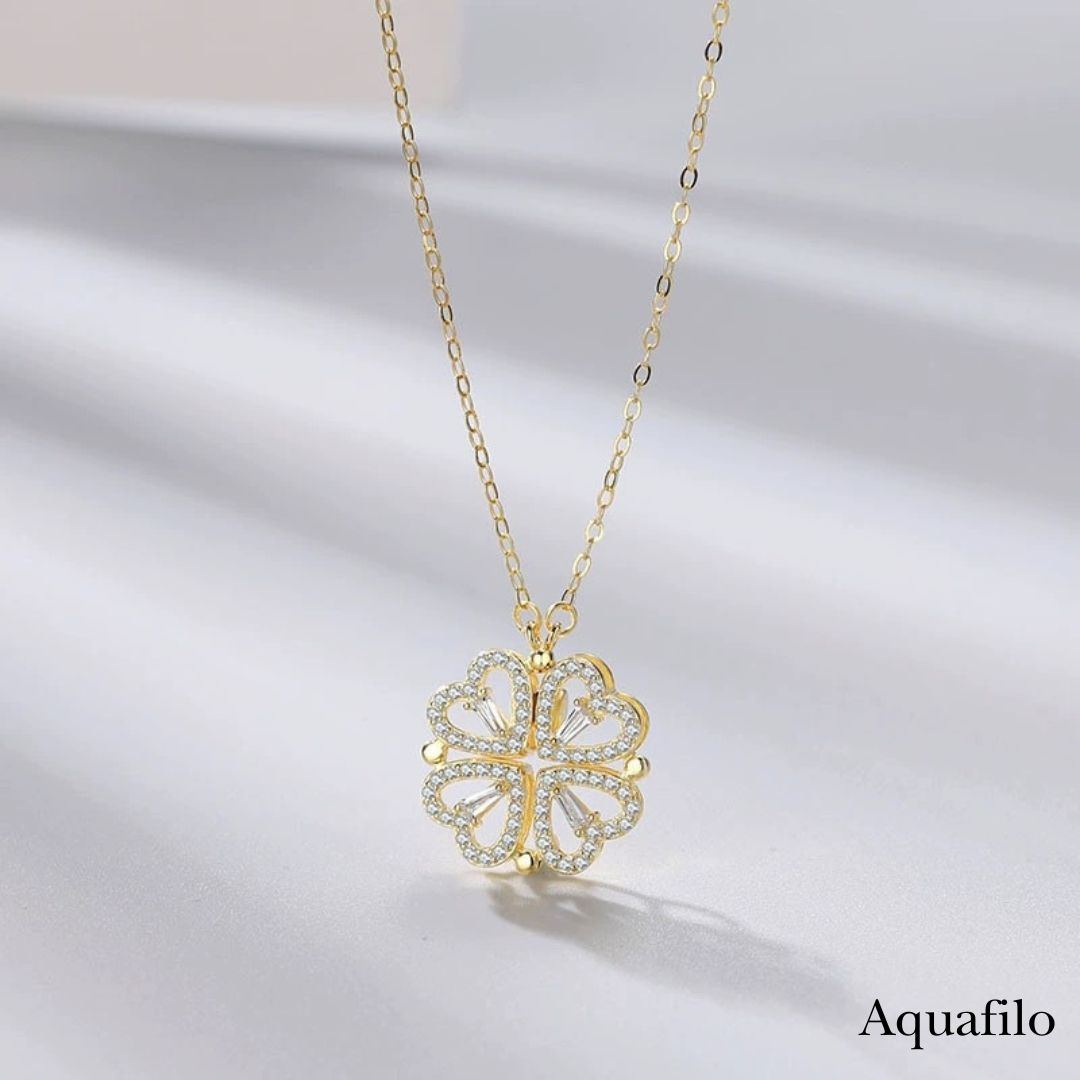 aquafilo 四葉靈契·疊變秘語」項鏈 Clover Alchemy · Transformative Whisper Necklace