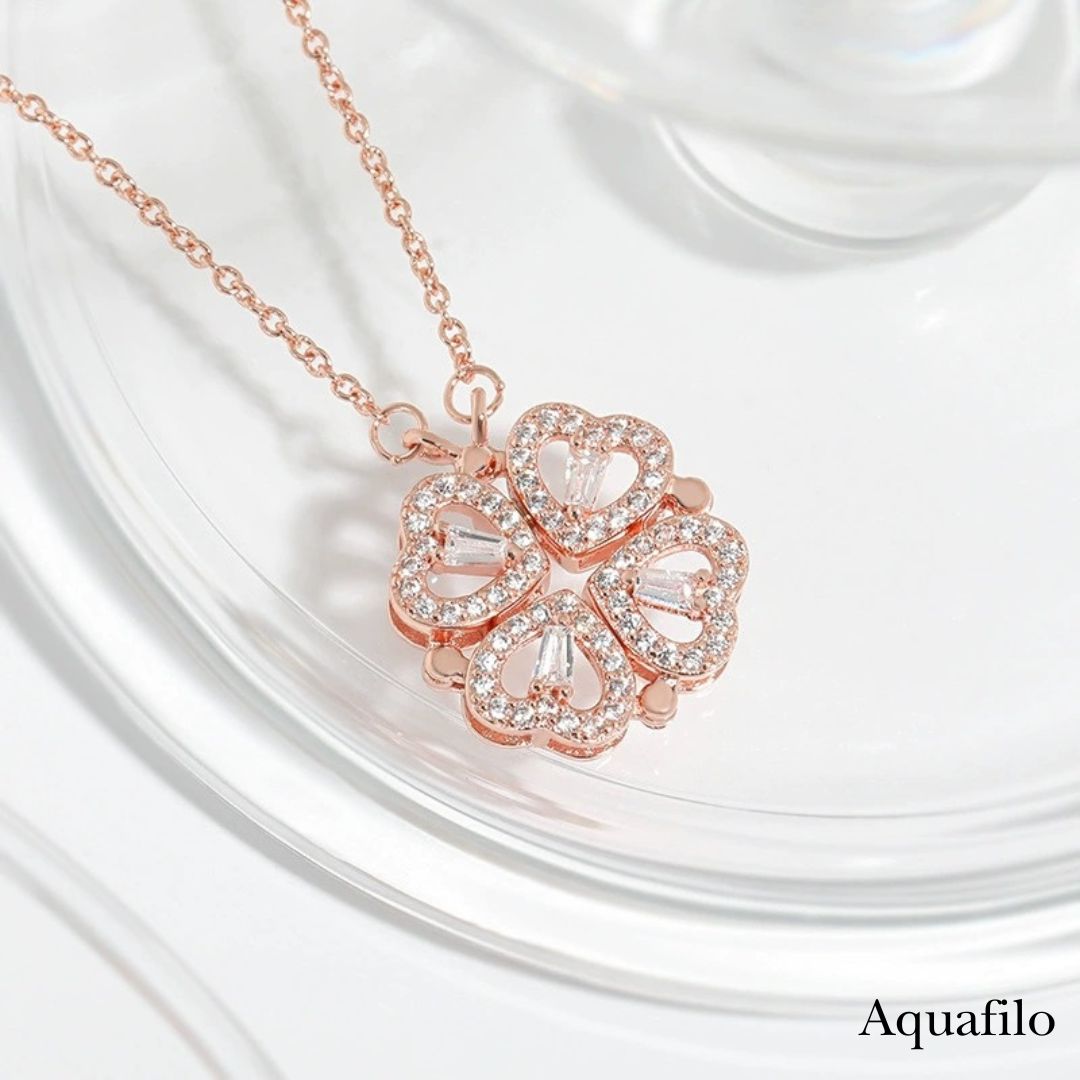 aquafilo 四葉靈契·疊變秘語」項鏈 Clover Alchemy · Transformative Whisper Necklace