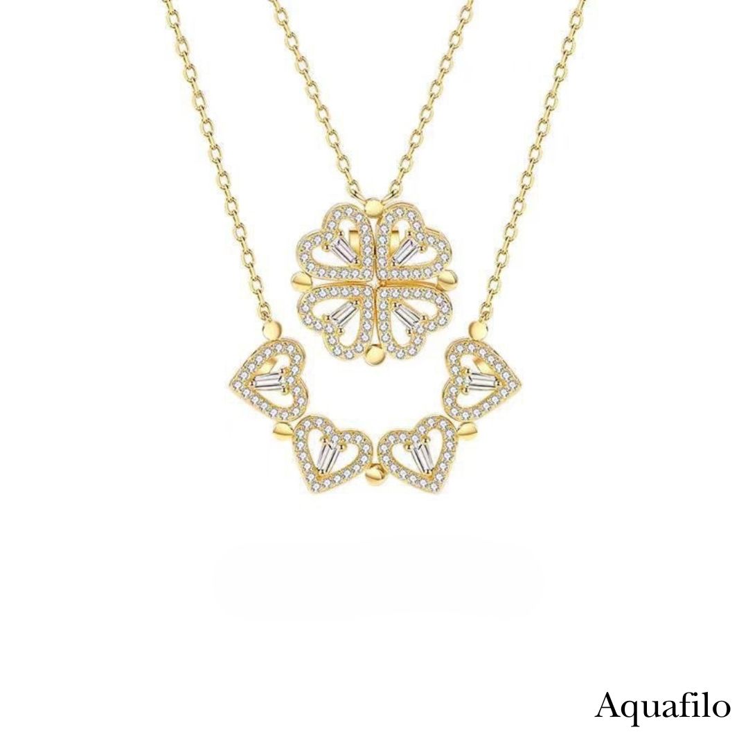 aquafilo 四葉靈契·疊變秘語」項鏈 Clover Alchemy · Transformative Whisper Necklace