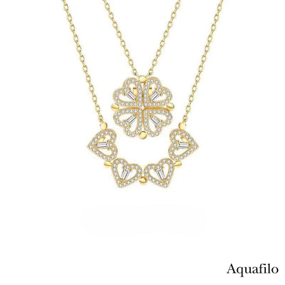 aquafilo 四葉靈契·疊變秘語」項鏈 Clover Alchemy · Transformative Whisper Necklace