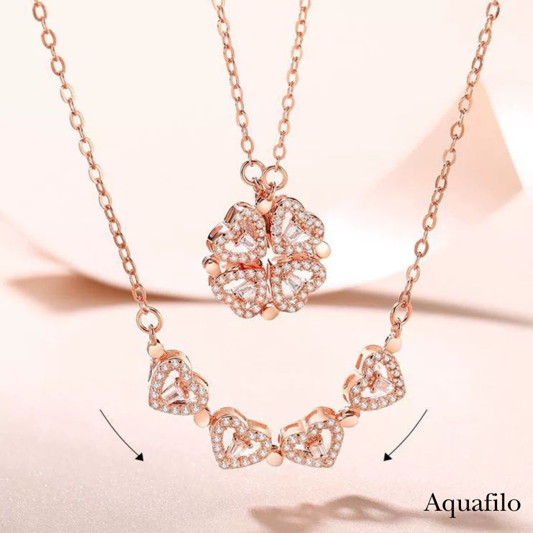 aquafilo 四葉靈契·疊變秘語」項鏈 Clover Alchemy · Transformative Whisper Necklace