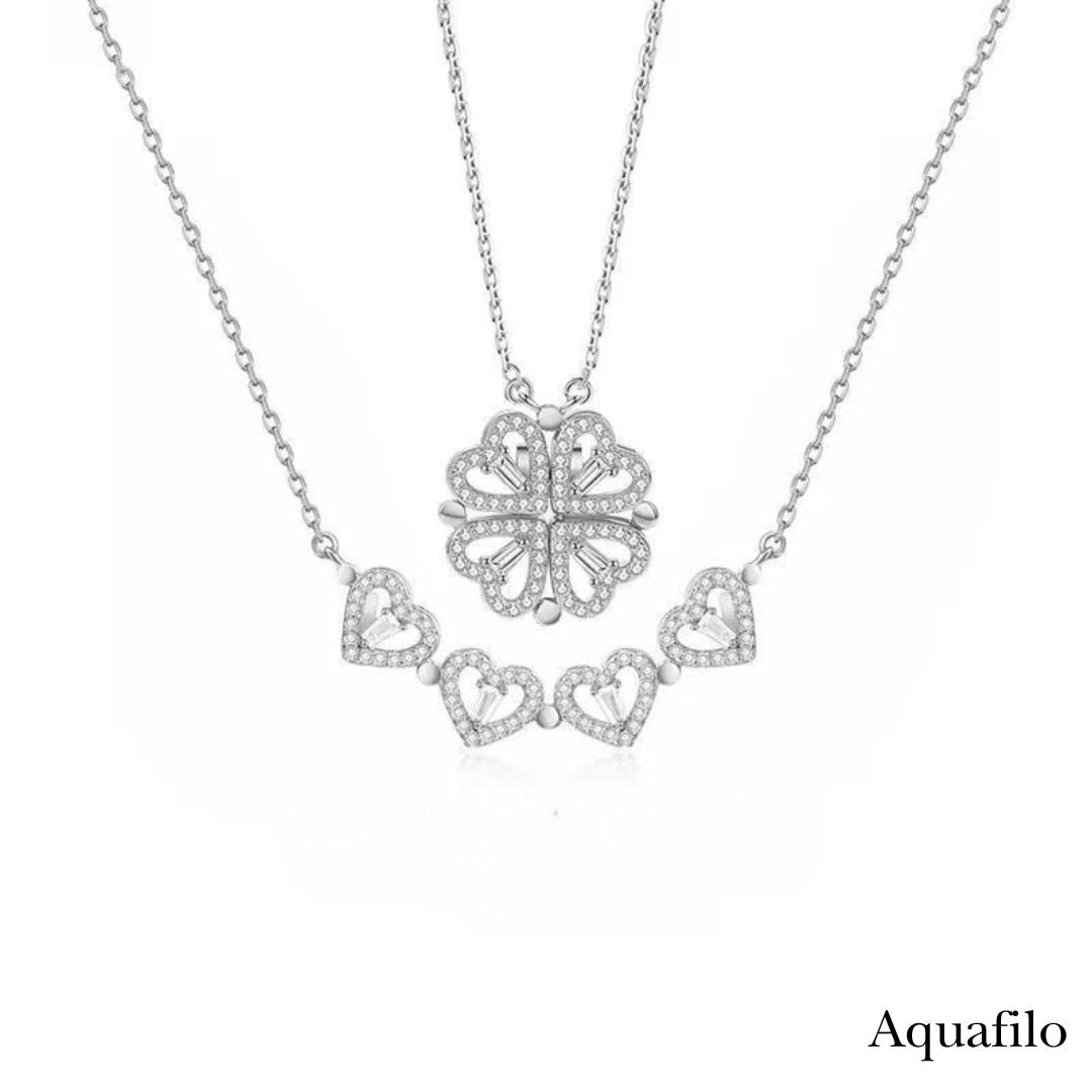 aquafilo 四葉靈契·疊變秘語」項鏈 Clover Alchemy · Transformative Whisper Necklace
