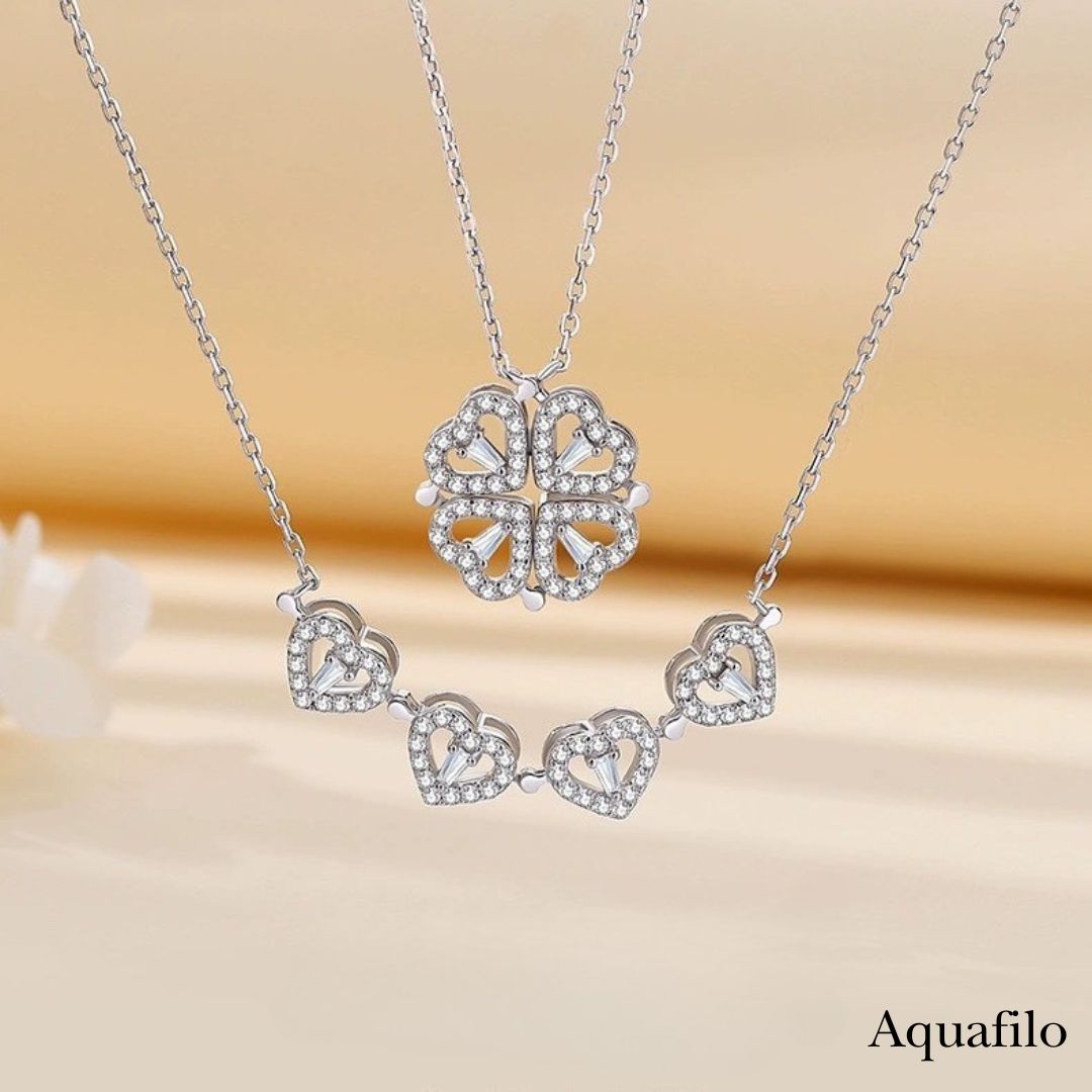 aquafilo 四葉靈契·疊變秘語」項鏈 Clover Alchemy · Transformative Whisper Necklace