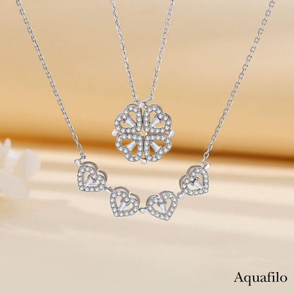 aquafilo 四葉靈契·疊變秘語」項鏈 Clover Alchemy · Transformative Whisper Necklace